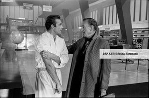 Sean Connery and Ian Fleming on the Set of Dr. No, Pinewood Studios 1962