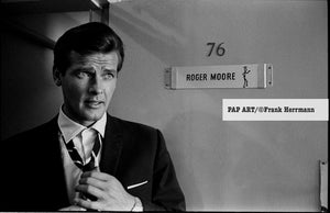 Roger Moore on the Set of the first Episode of The Saint, Elstree Studios 1962 - 'DRESSING ROOM'